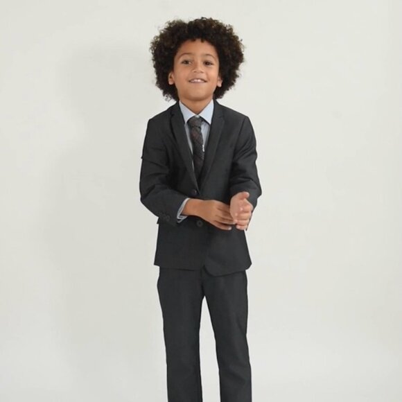 Appaman Boys 3Y Stylish Charcoal Gray Mod Suit - Picture 2 of 8